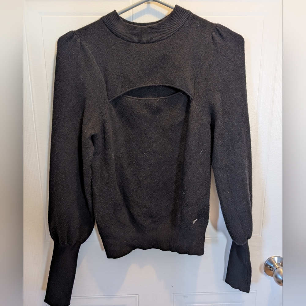 BUFFALO Elegant Black Cutout Sweater